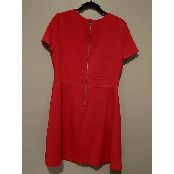 Eliza J Red Short Sleeve Sheath Dress Women's 14 Work Dress Business Casual New - Picture 7 of 9